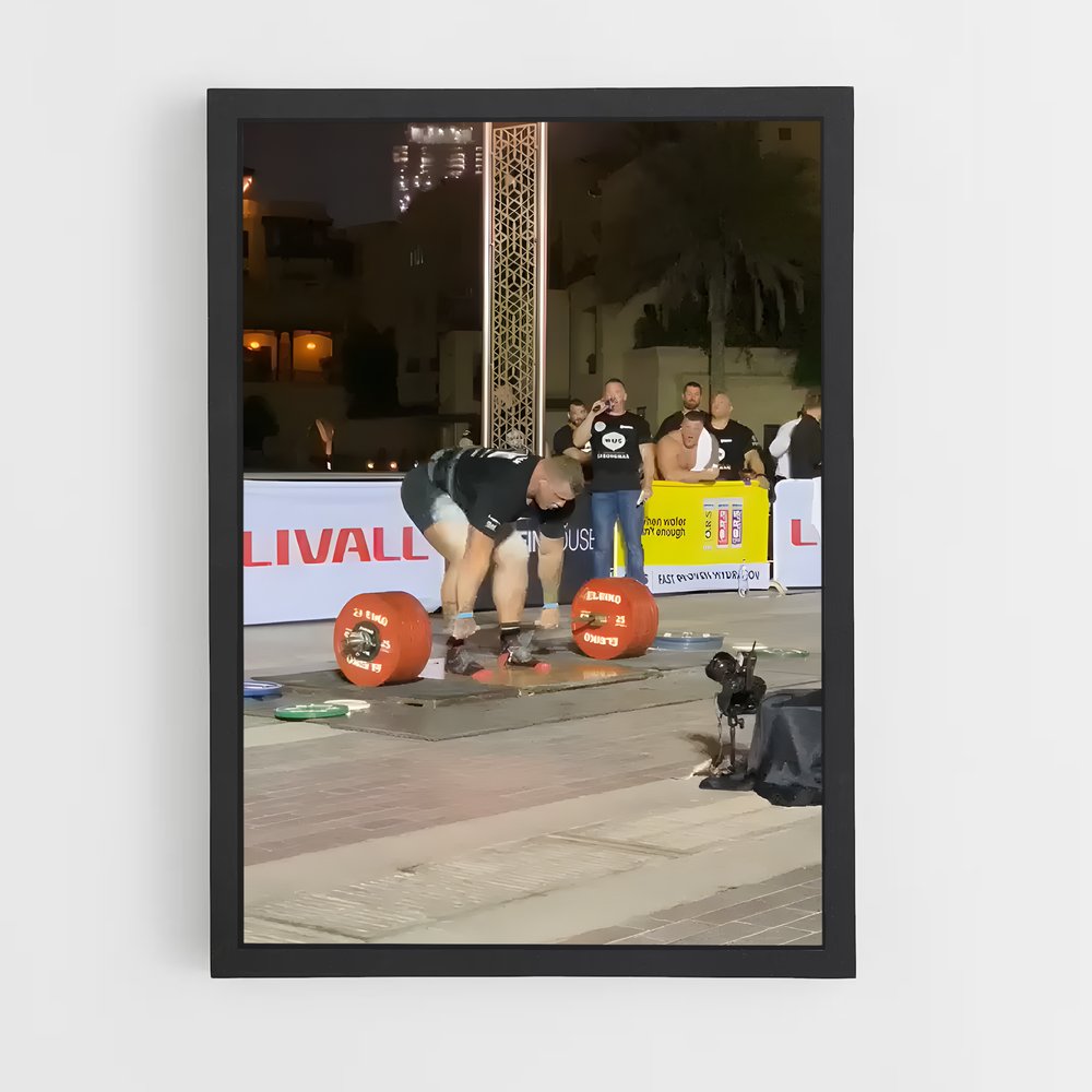 Poster Luke stoltman – affiche Powerlifting (vue 2)
